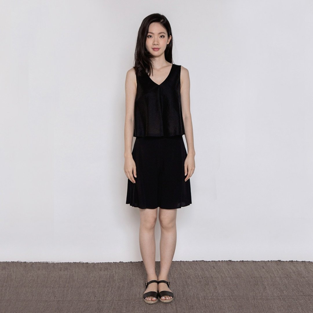 沉静冥想短裤裙 Peaceful Mind Culotte Shorts P105 - 女装短裤 - 其他人造纤维 多色