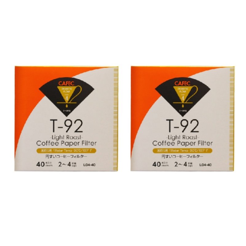 日本CAFEC 浅焙专用盒装滤纸40张-2入组 / 共2款 - 咖啡壶/周边 - 纸 白色