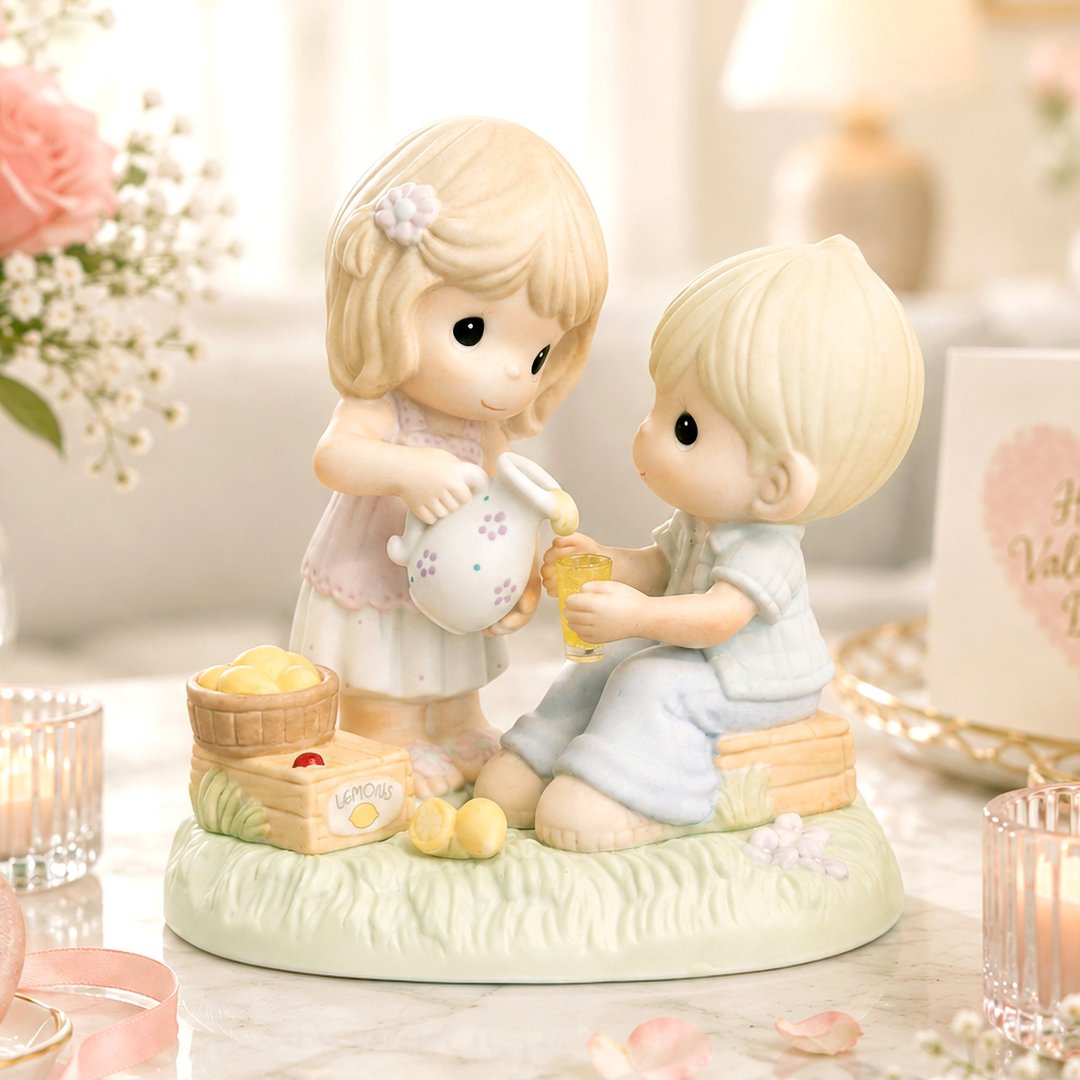 Precious Moments 甜蜜相伴 2006 情侣结婚水滴娃娃 情人节礼物 - 玩偶/公仔 - 瓷 