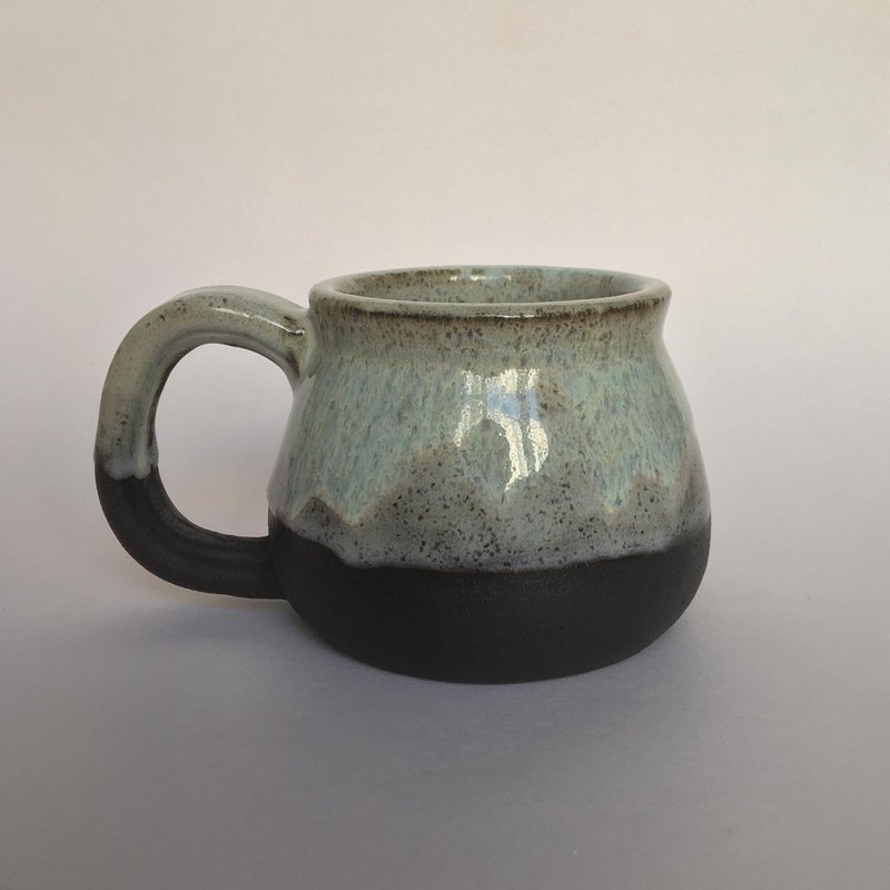 Black, Lavender Mist and Frosted Lemon Ceramic Mug - 咖啡杯/马克杯 - 陶 多色