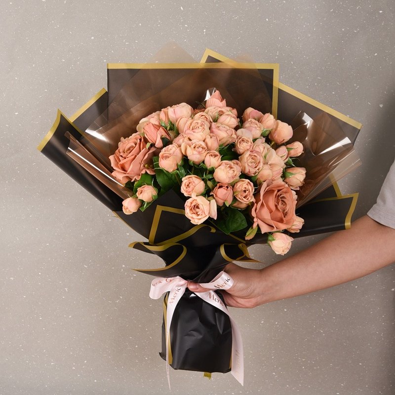 Meric Garden  仿真暮粉颂歌 Rosé Nocturne花束 - 干燥花/捧花 - 其他人造纤维 橘色