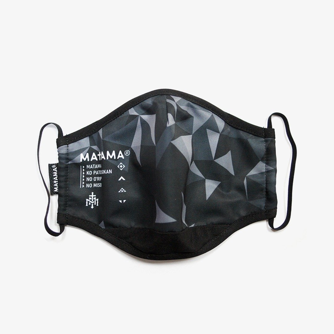 MATAMA / 21 - Protective Mask 有机系抗菌防泼防护口罩 碎冰款 - 口罩 - 防水材质 黑色