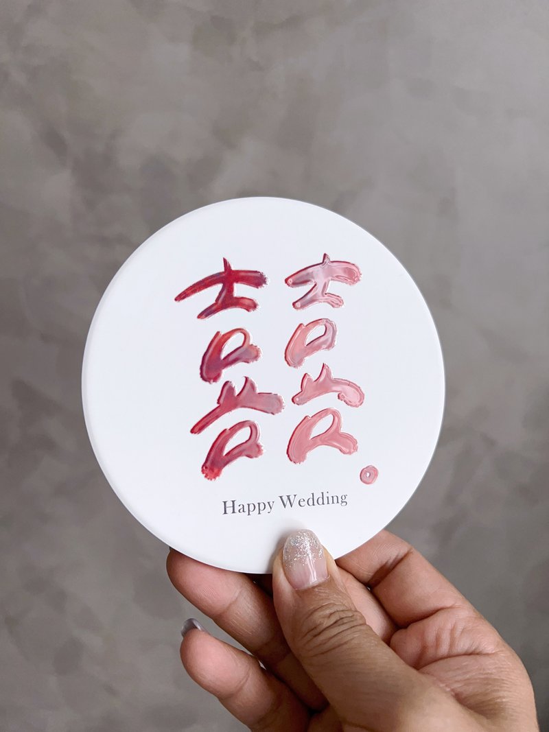 【美字宝 X 春天选物联名款】台湾莺歌陶瓷吸水杯垫 立体水晶上光 - 杯垫 - 陶 