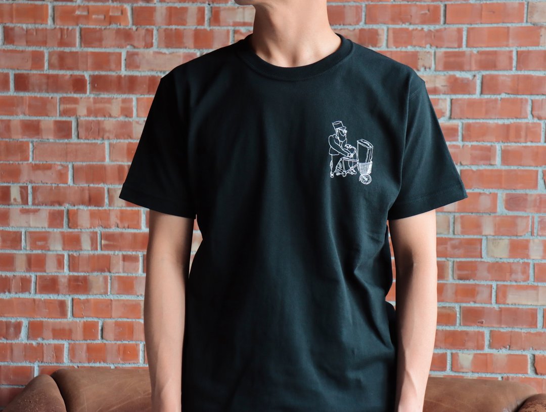 【TRAVEL & TEA】T-shirt-骑脚踏车 - 男装上衣/T 恤 - 棉 