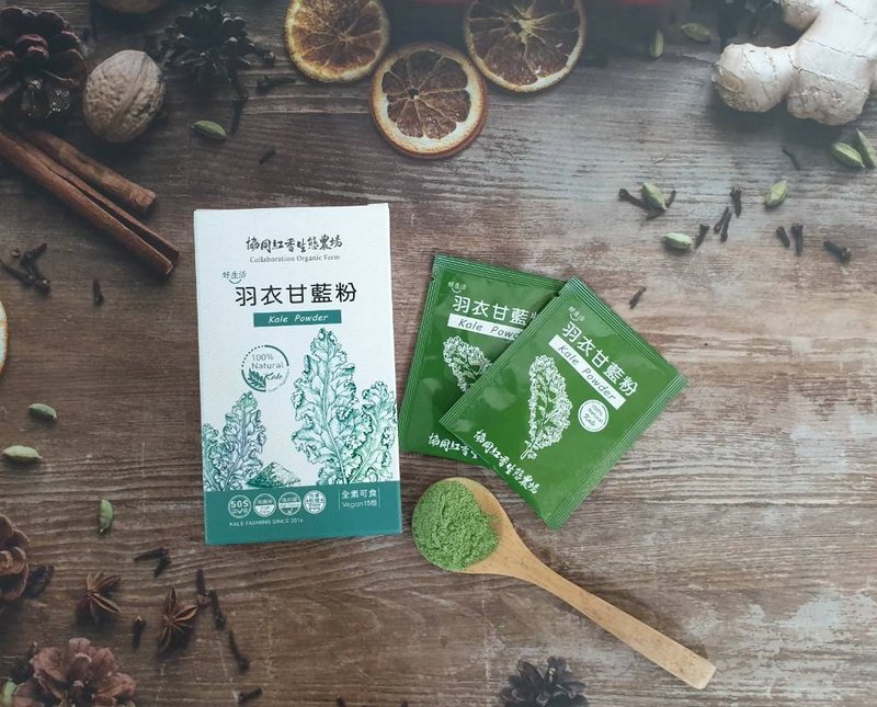 协同日森 高山净水 冻干羽衣甘蓝粉 Kale Powder 1克1包 1盒15入 - 酱料/调味料 - 其他材质 绿色
