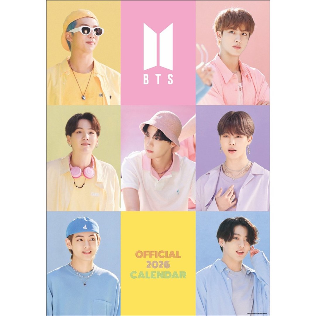 呼叫ARMY  与防弹少年团  2026月历 - 年历/台历 - 纸 紫色