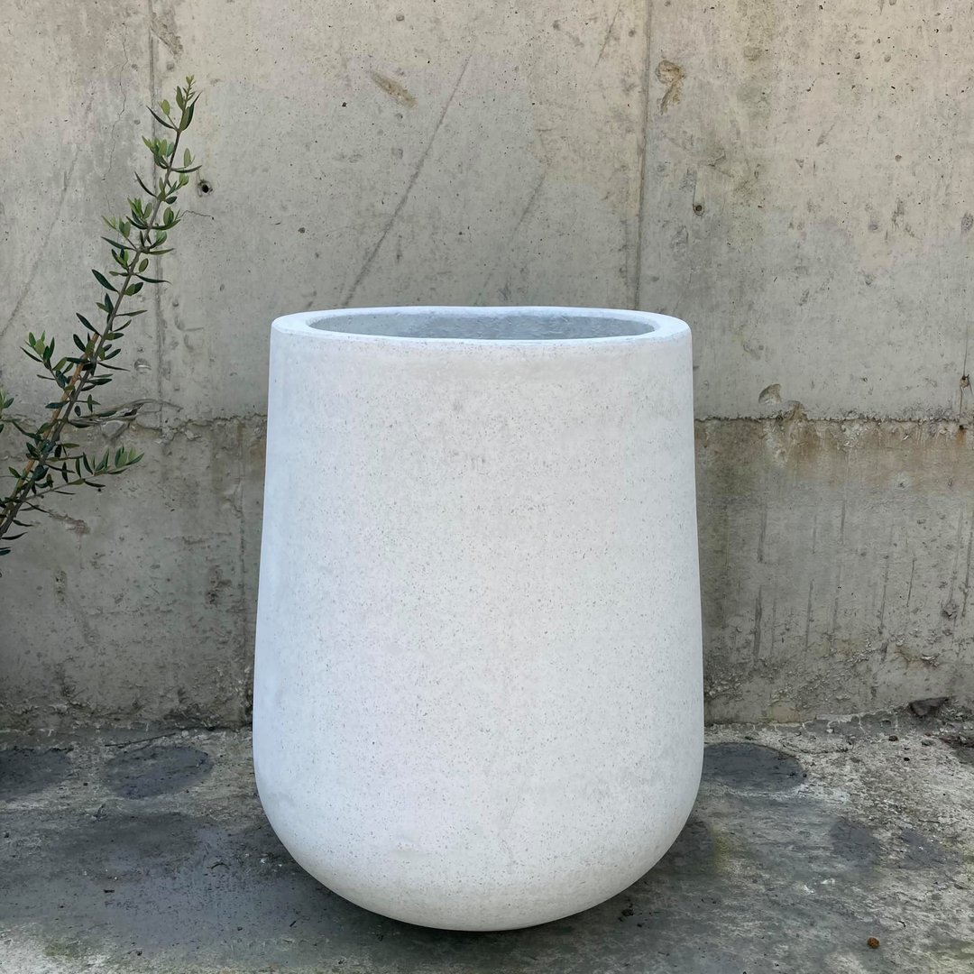 【盆器】水泥高瓮盆/(白/黑/浅灰/深灰)|依时价,请洽客服 - 花瓶/陶器 - 水泥 灰色