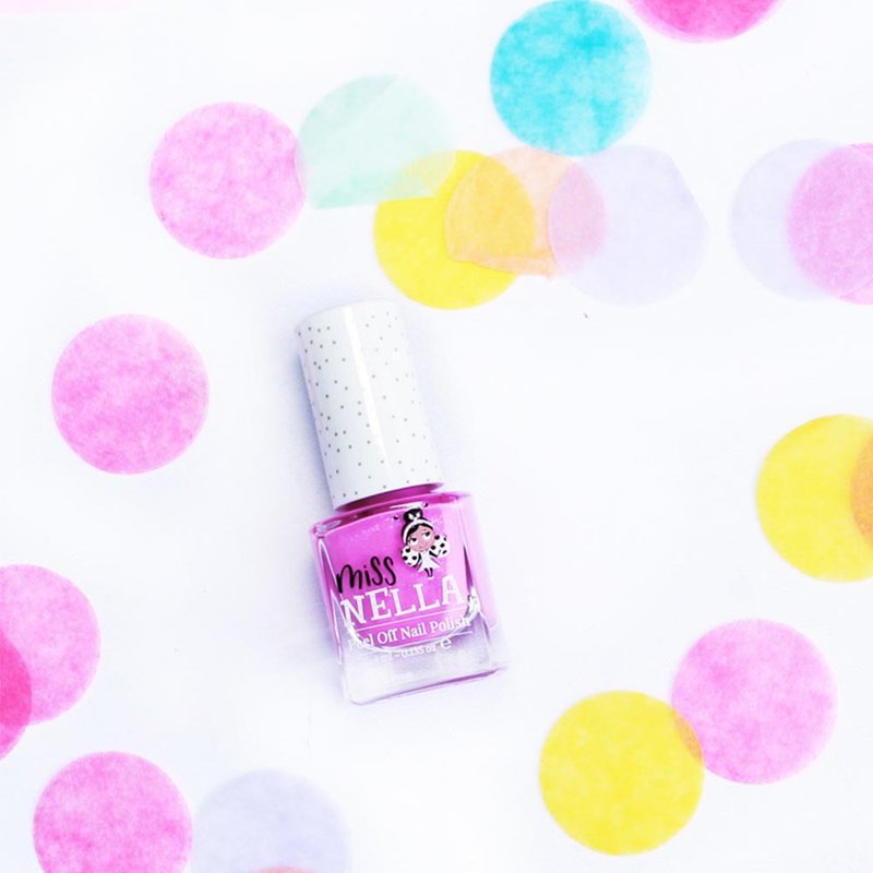英国【Miss NELLA】儿童水性可撕式安全指甲油-闪闪蓝莓冰沙 MN32 - 指甲油/指甲贴 - 其他材质 紫色