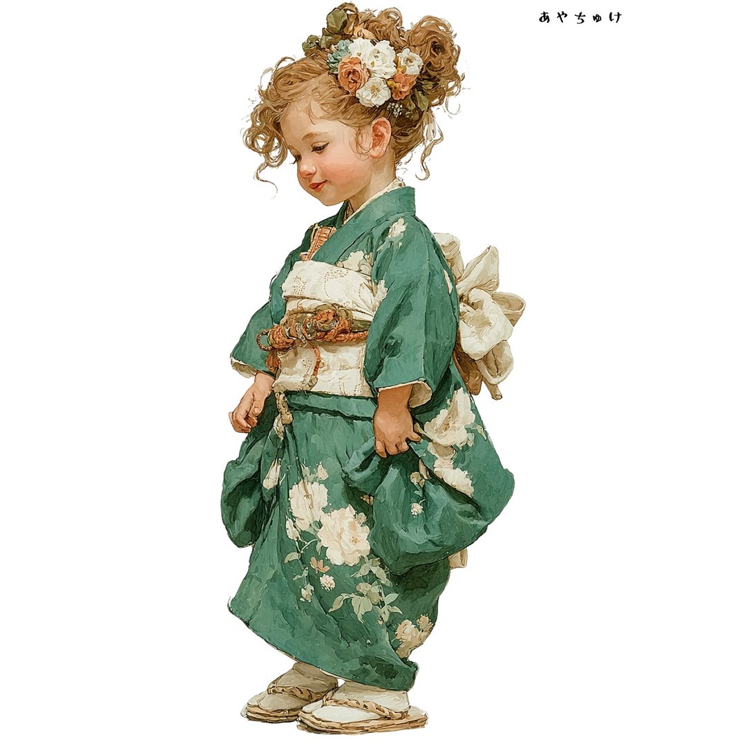 【12月新品4】07-114-0401 人物贴纸 和服复古 - 贴纸 - 纸 