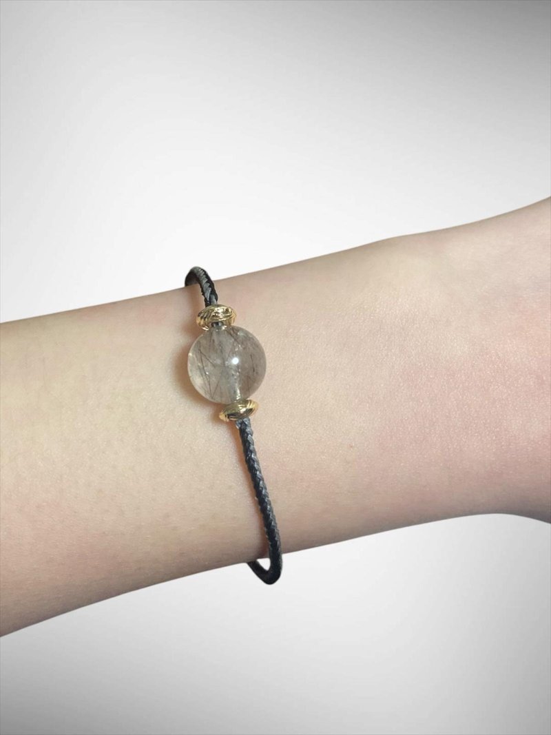 绿发晶蜡线手绳 - 手链/手环 - 其他材质 黑色