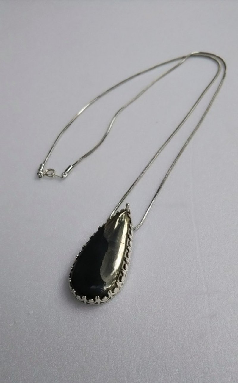 Pinkoi 代购 - SV925 优雅吊坠阿帕契金 - 项链 - 宝石 