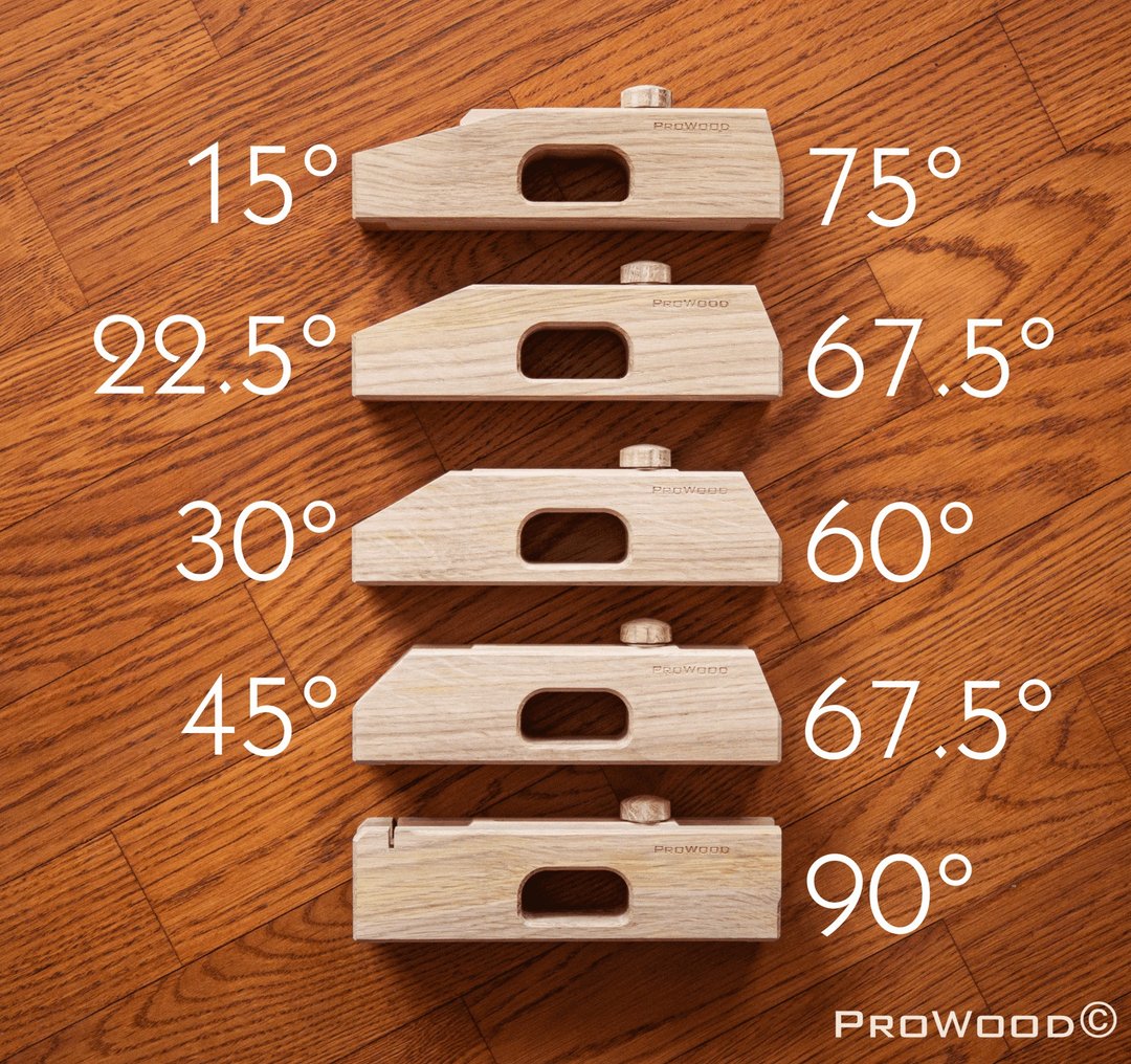 Kumiko Professional Kit 5 pcs oak - 15,75 30,60,45,22.5,67.5,90, angles - 木工/竹艺/纸艺 - 木头 