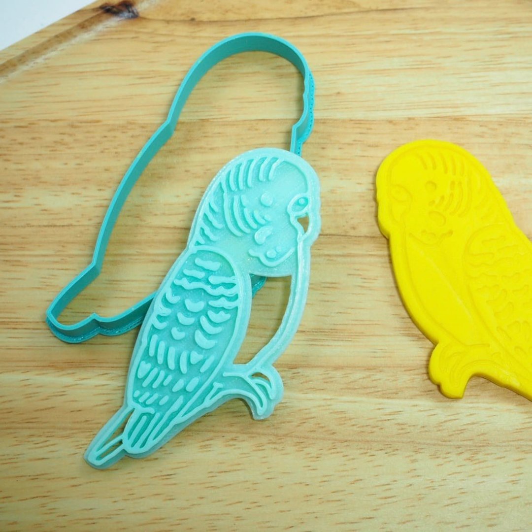 Kitten Cookie Mold / common parakeet budgie/SEKISEIINKO 　made by 3d printer - 厨房用具 - 塑料 白色
