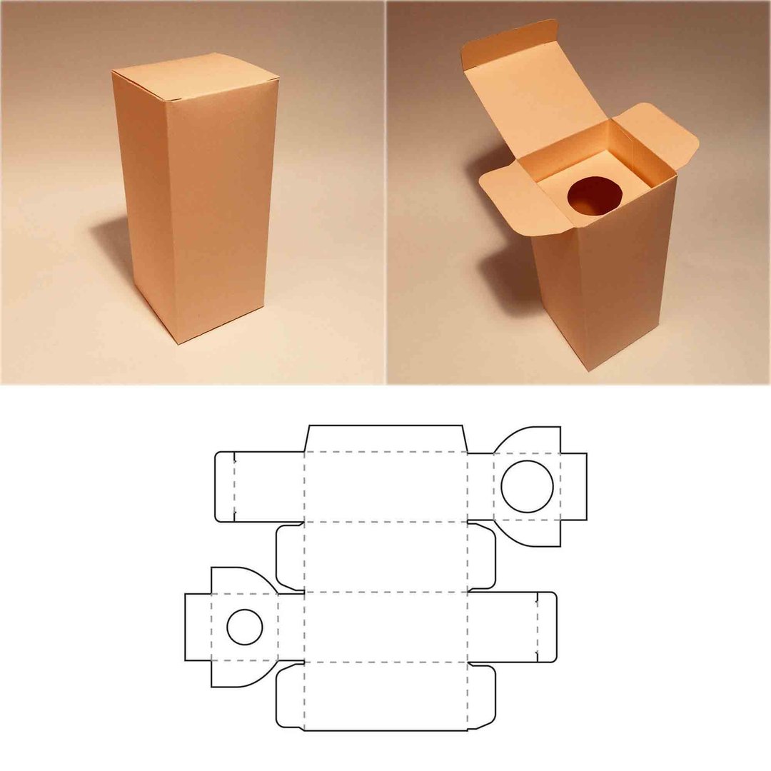 Bottle box template, bottle packaging, bottle container, bottle storage, Cricut - 图文模板设计 - 其他材质 