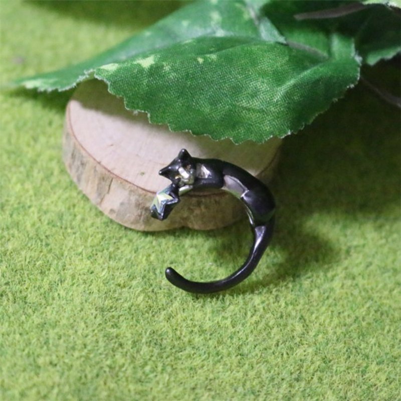 Lullaby Ring Black lullaby ring Tom / ring RN105BK - 戒指 - 其他金属 黑色