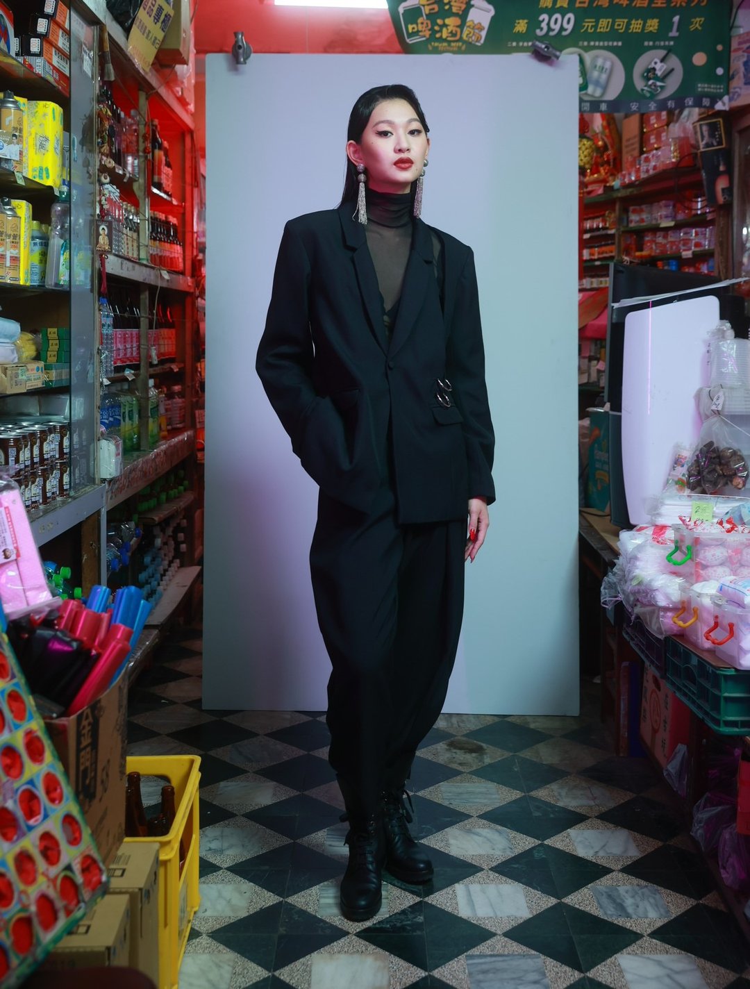 21AW 直解构Grunge西装 - 女装西装外套/风衣 - 羊毛 黑色