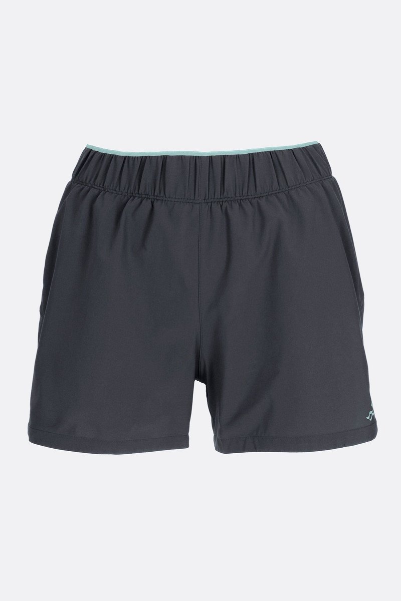 【Rab】Women's Talus Active Shorts 女 乌木灰 - 女装运动裤 - 聚酯纤维 灰色