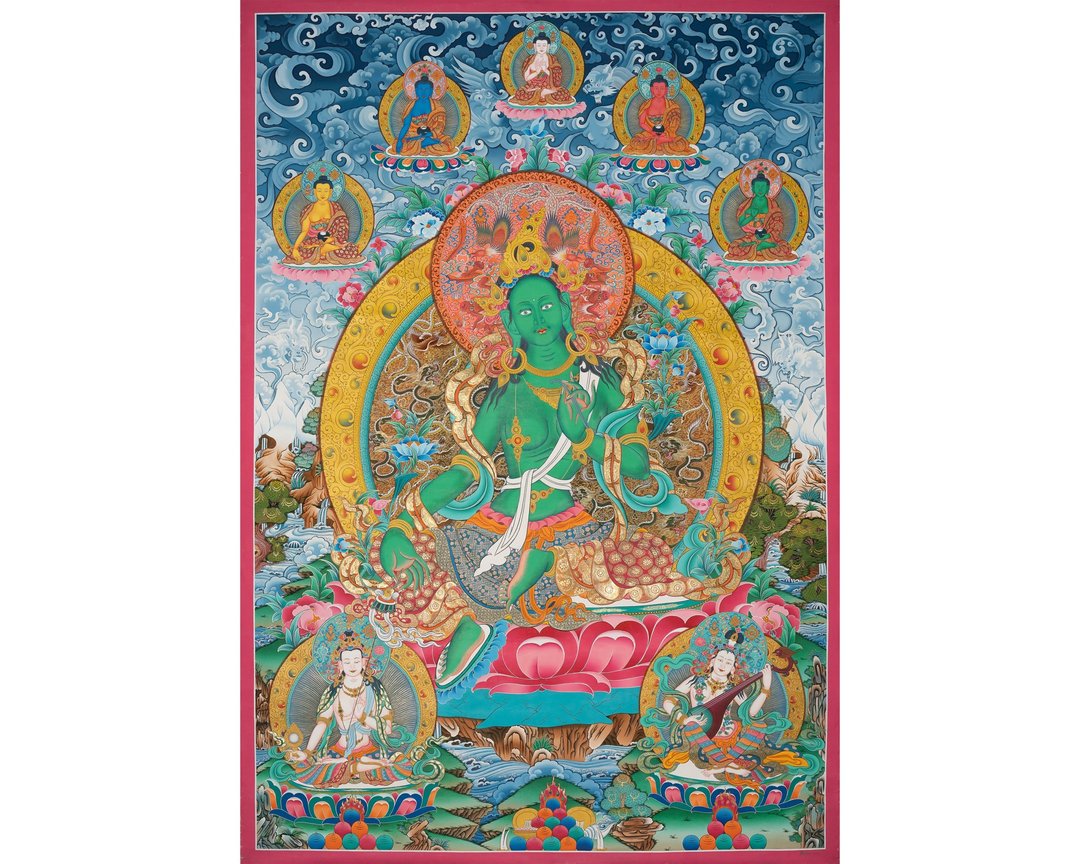 觉悟之母——神圣绿度母艺术促进灵性成长 - 墙贴/壁贴 - 其他材质 多色