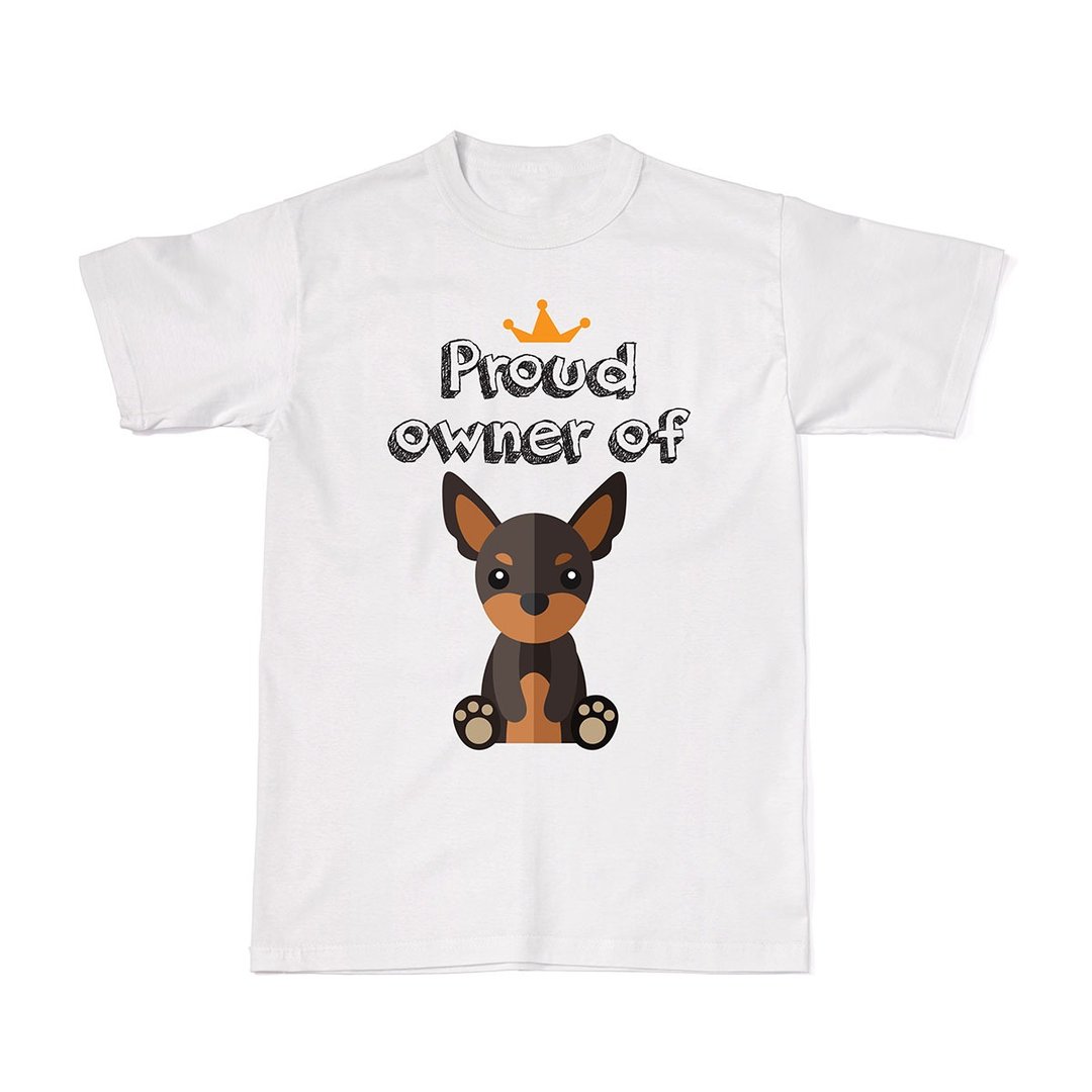 Proud Dog Owners Tees - Miniature Pinscher - 女装 T 恤 - 棉 白色