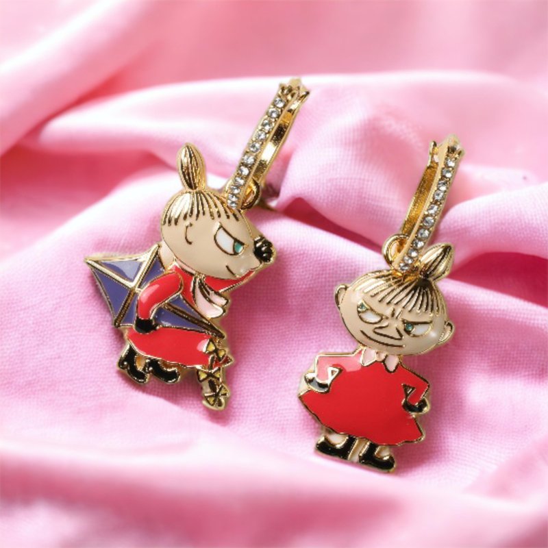 小美外型吊咀耳环 联名 - 耳环/耳夹 - 纯银 