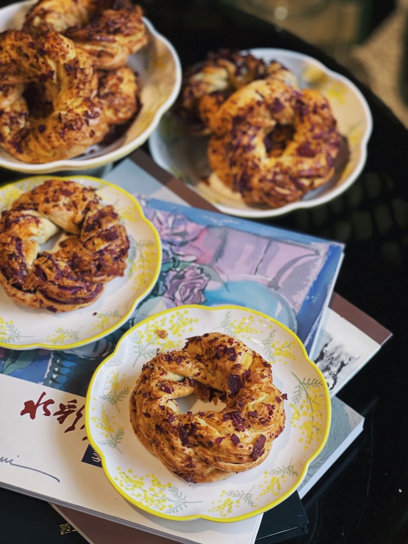 英式司康/scone | 金黄地瓜花卷、有机南瓜籽花卷 - 蛋糕/甜点 - 新鲜食材 