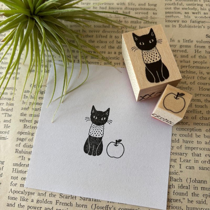 芭丝特黑猫与凛子饭套餐 - 印章/印台 - 橡胶 