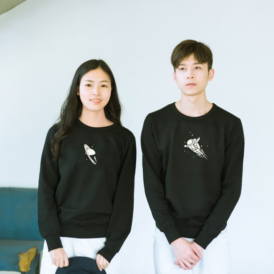 skov 独立品牌 宇航员 秋冬装 毛圈圆领卫衣 情侣装 休闲文艺 - 女装上衣 - 棉 红色