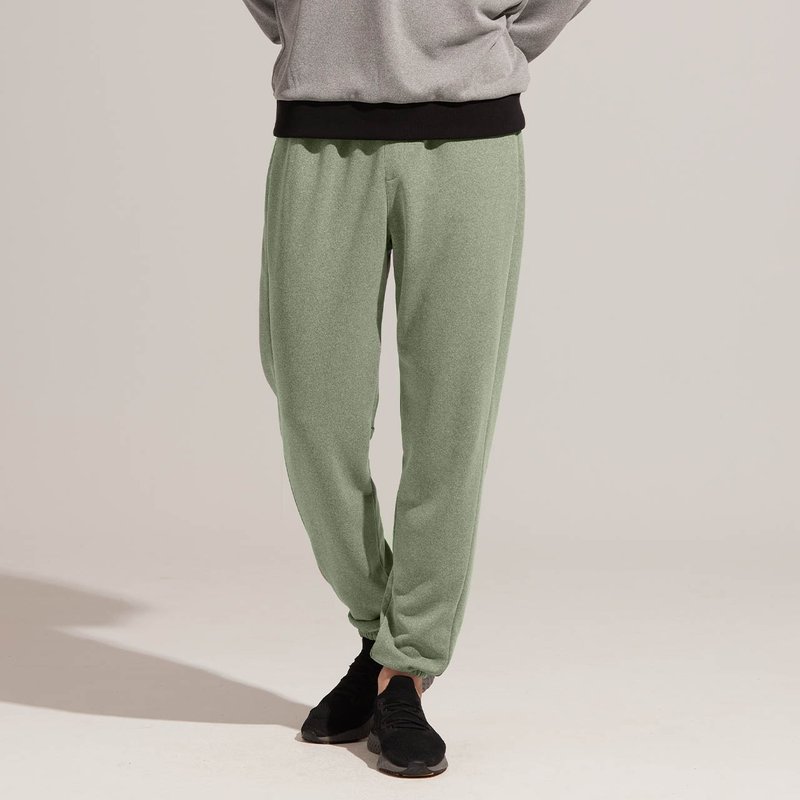 REBOOT动能-2D剪裁缩口裤-月桂绿 - 男士长裤 - 聚酯纤维 绿色