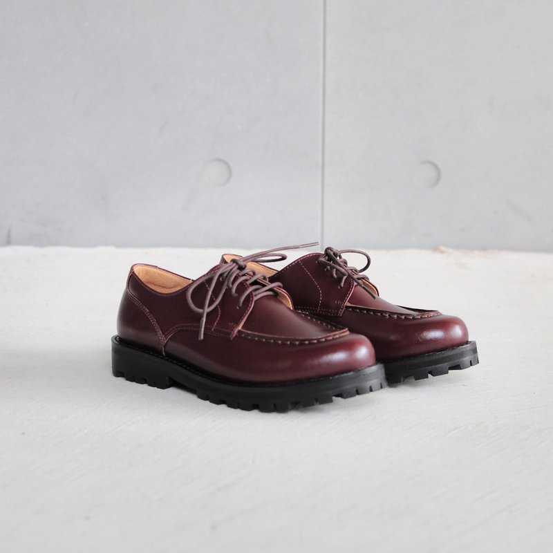 红咖啡__U-Tip Shoes A2318 (黑、红咖啡 2色) - 其他女款皮鞋 - 真皮 咖啡色