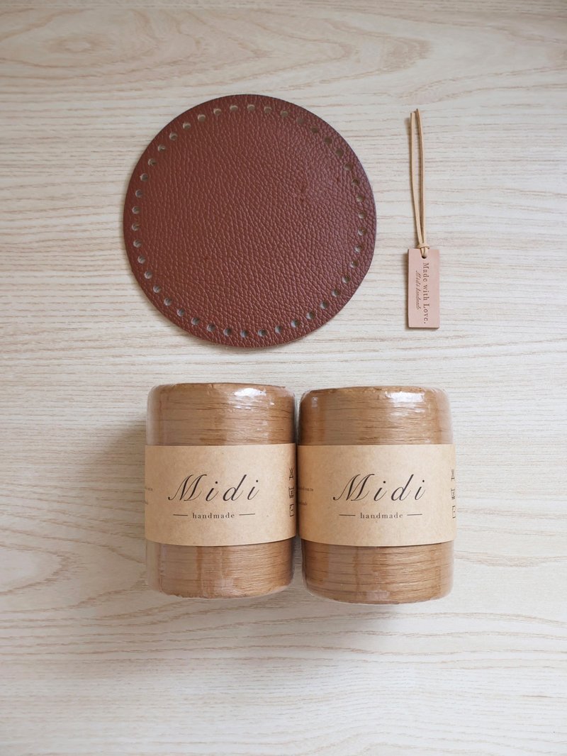 【加购材料包】拉菲草篓空托特包材料加购 无教学影片 - 编织/刺绣/羊毛毡/裁缝 - 棉．麻 多色