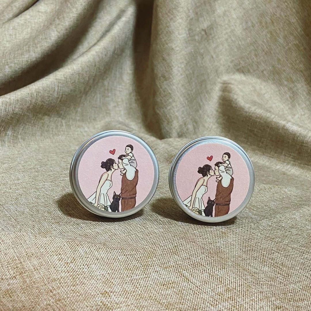 bague_studio_定制化婚礼小物 - 香氛蜡烛 - 香薰/精油/线香 - 其他金属 多色