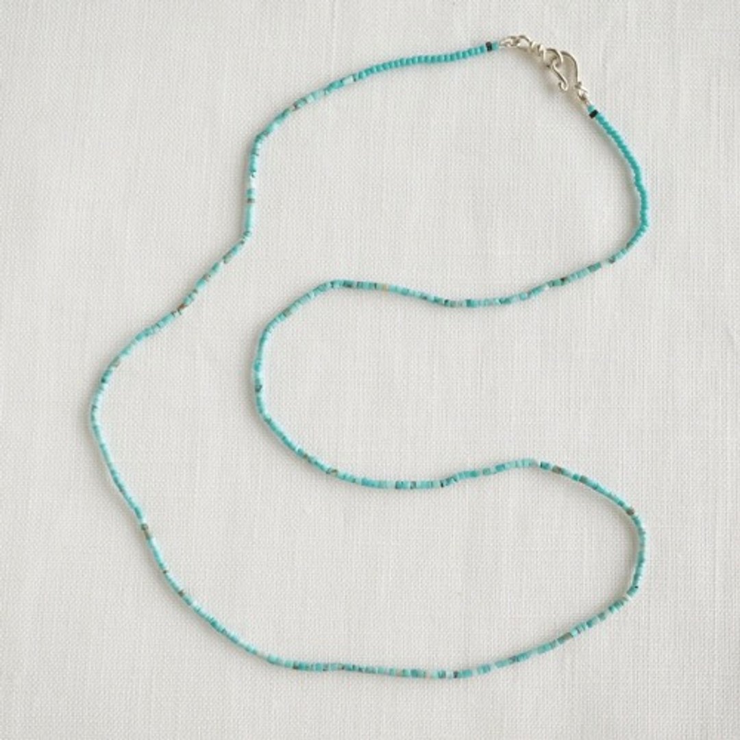 Howlite 串珠项链 50 厘米 [OP761] - 项链 - 宝石 