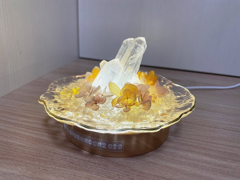 订制 | 华丽金边小明灯 | 水晶 | 居家灯饰 - 摆饰 - 水晶 黄色