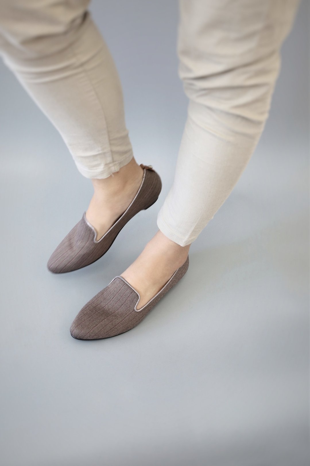 Ethel Loafers (低跟) 英伦系 | WL - 女款牛津鞋/乐福鞋 - 棉 咖啡色