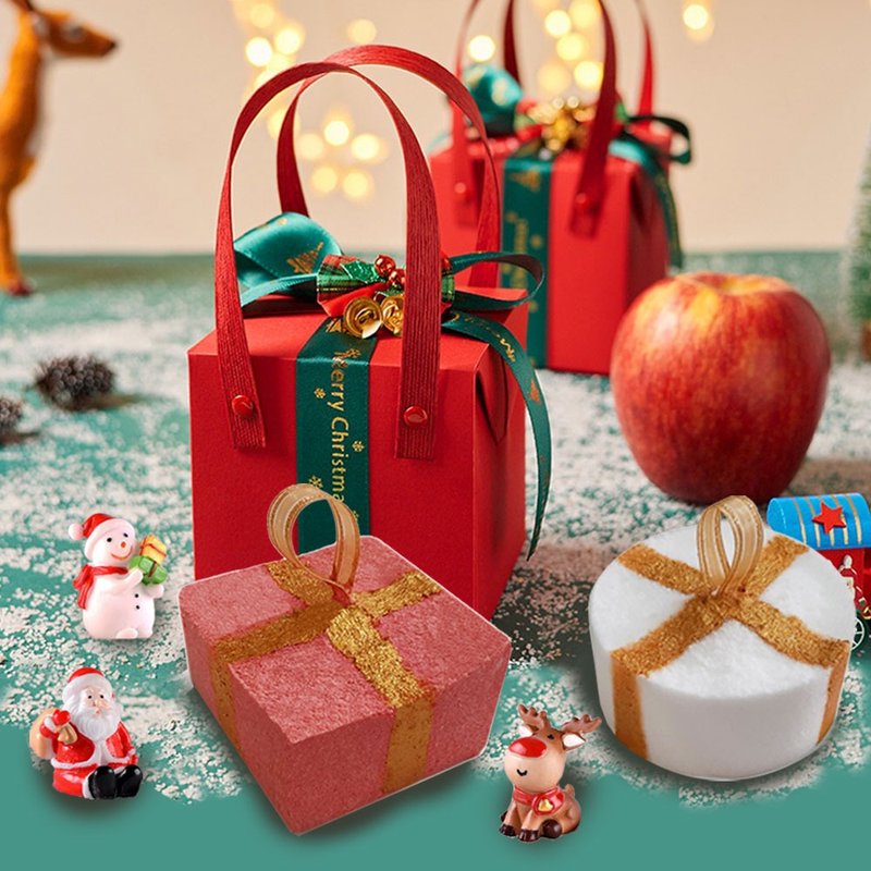 艺术泡澡球 谁来送礼物? 圣诞礼物泡澡锭 - 沐浴用品 - 精油 红色