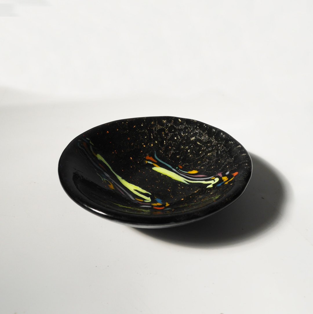 N1-4 餐桌上的生活工艺 –流动的飨宴-琉璃碗 - 盘子/餐盘/盘架 - 玻璃 多色
