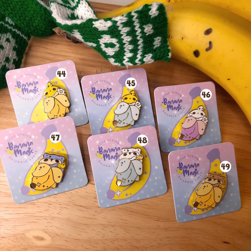 让Baby 安心入睡的 Banana Magic 鸟类 小徽章 (共51款 选2个) - 耳环/耳夹 - 其他金属 