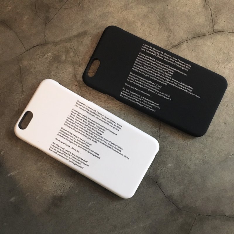 1+1猜火车/硬壳/文字手机壳iphone,HTC,Samsung,Sony,Zenfone,Oppo,小米 - 手机壳/手机套 - 塑料 黑色