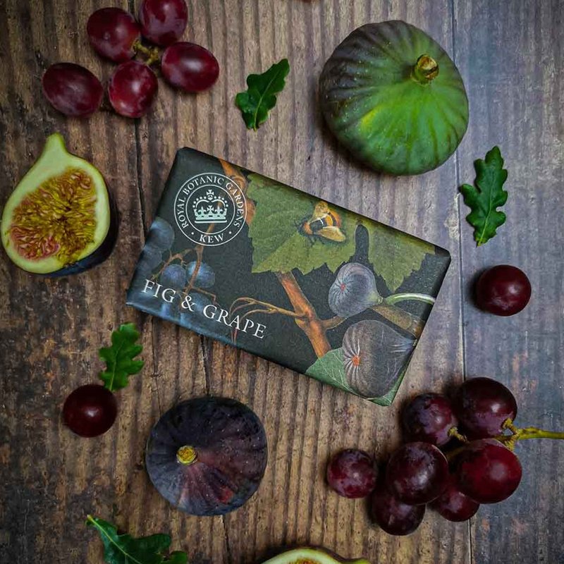 【交换礼物】英国ESC 皇家植物园乳木果油手工皂2入组-无花果葡萄 - 肥皂/手工皂 - 其他材质 