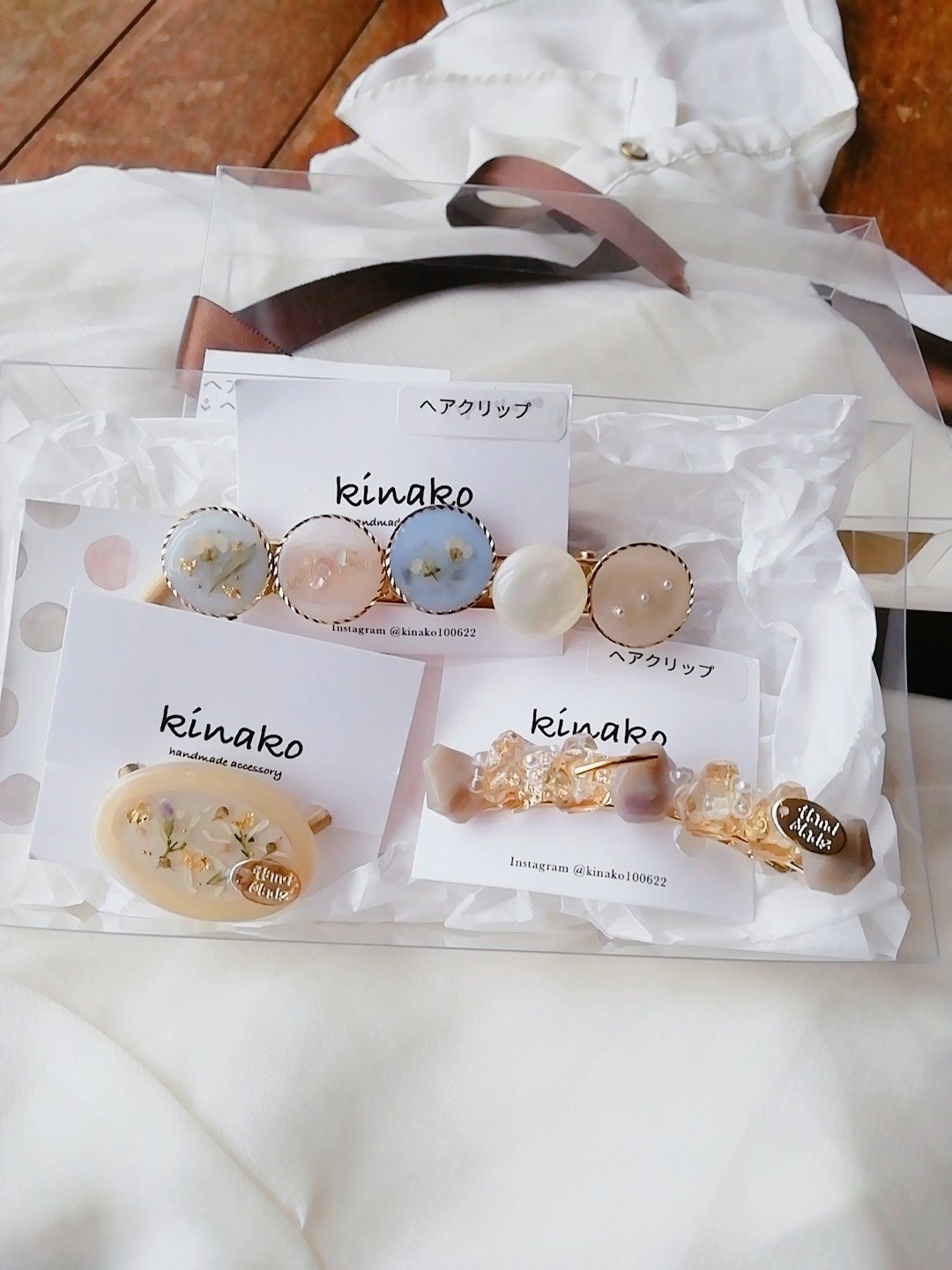 happybag limited sale hair  arrange - 发饰 - 树脂 白色