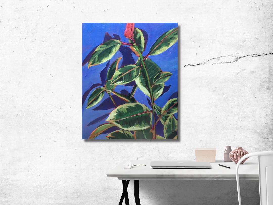 Indoor Plants Painting, Plant Wall Art,  Wall Decor, Kitchen Decor - 海报/装饰画/版画 - 压克力 多色
