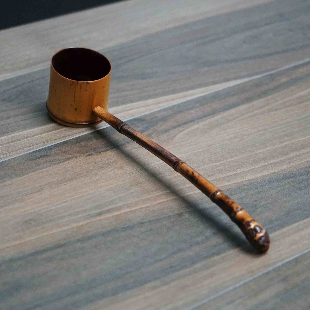 孟宗竹掬月茶杓 茶道艺术手工实用器具 - 茶具/茶杯 - 竹 卡其色