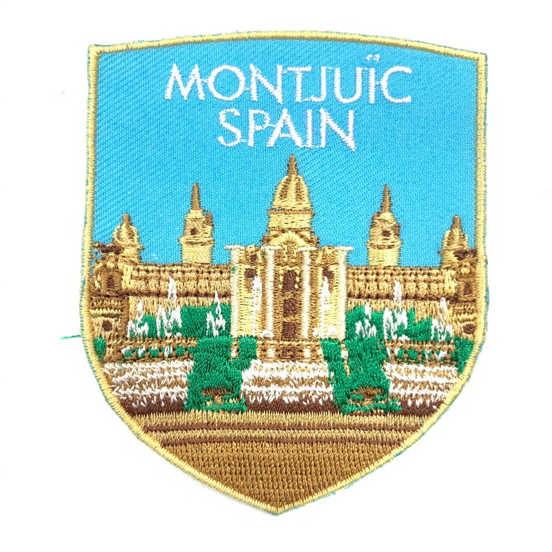 西班牙蒙特惠奇山 SPAIN 贴布 布标 烫贴 徽章 肩章 识别章 背包 - 徽章/别针 - 绣线 多色
