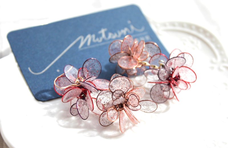 缥缈-相遇 - 耳环/耳夹 - 树脂 多色