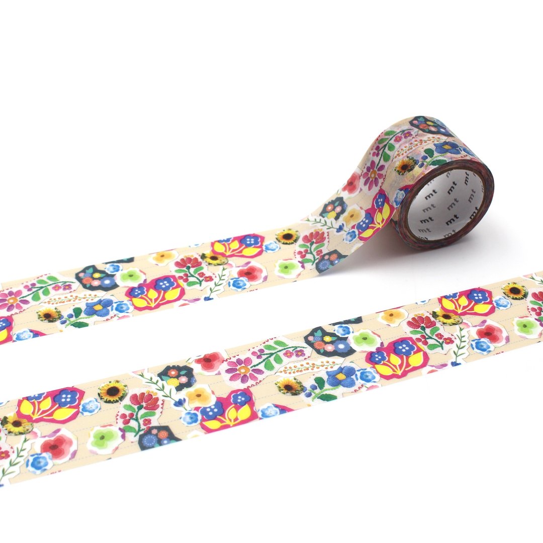 【mt】2025 SS - EX系列 MTEX1P253 flower sticker collage - 纸胶带 - 纸 