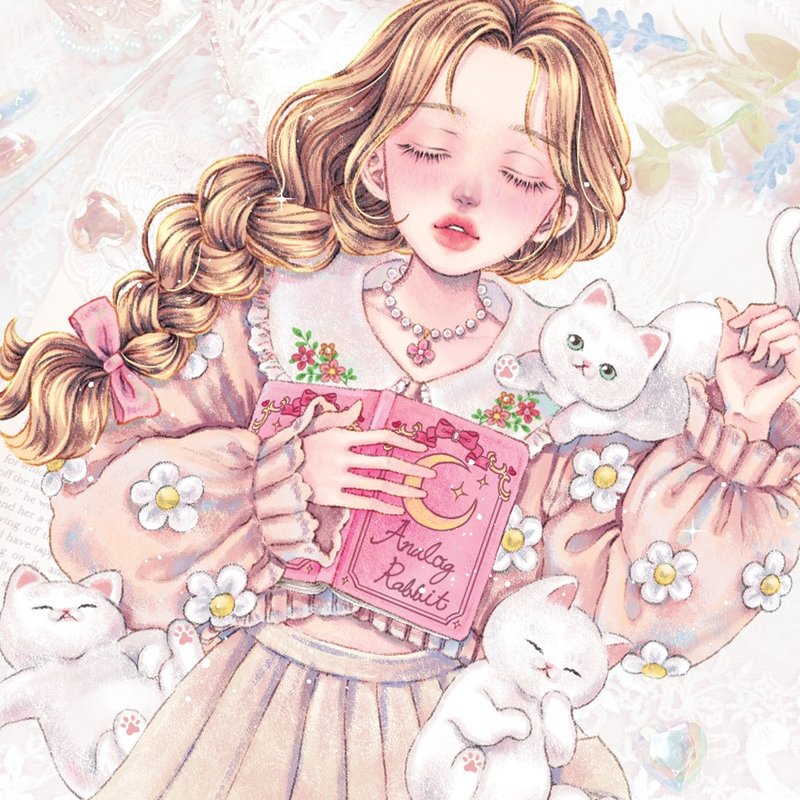 Nia 小贴纸 (3色款) - 贴纸 - 纸 