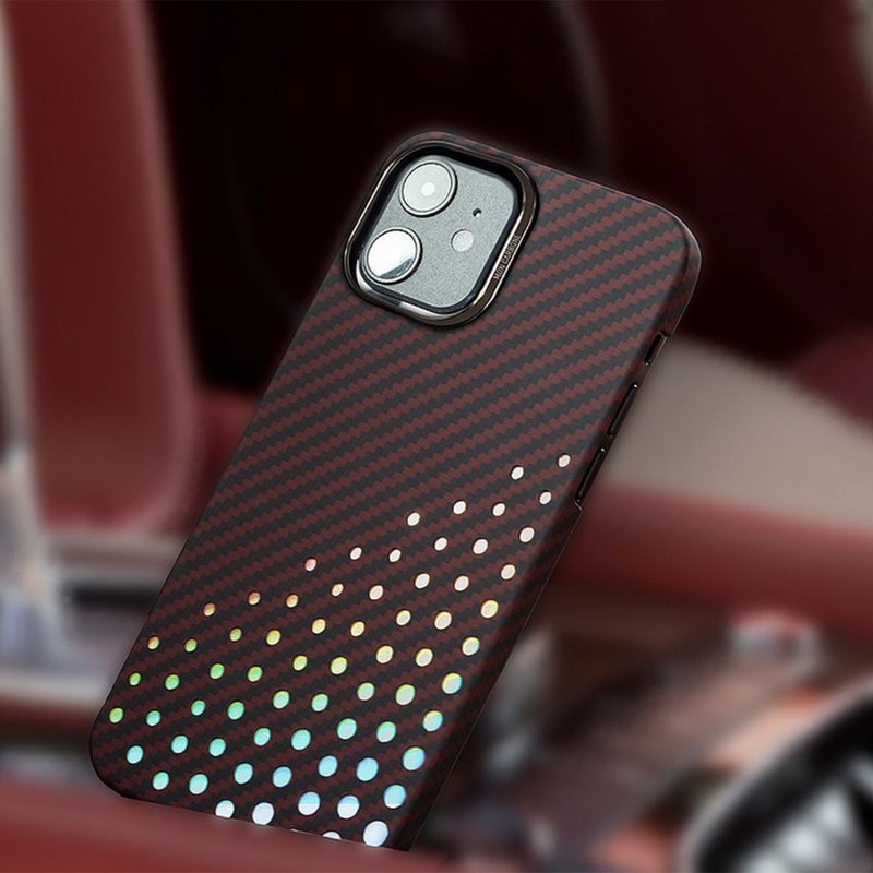 【Apple新品】防弹纤维保护壳消光红 iPhone12系列 - 手机壳/手机套 - 碳纤维 红色