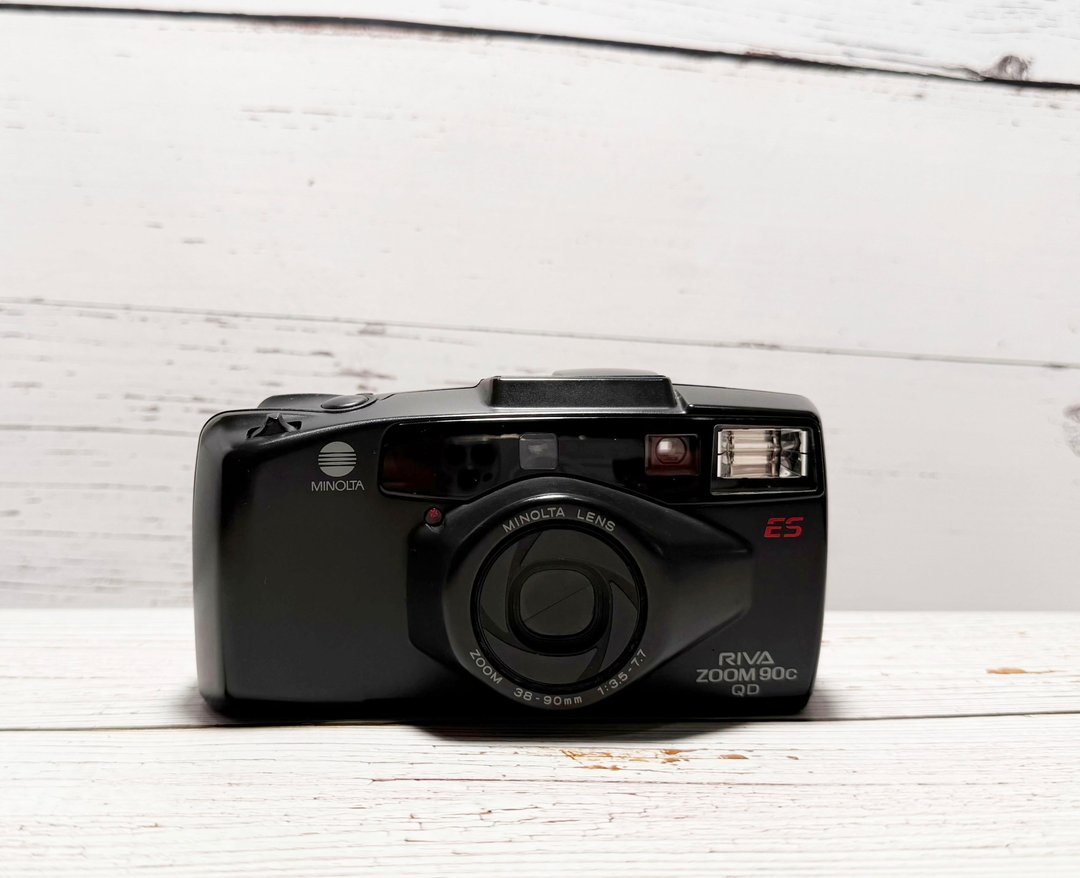 MINOLTA Riva Zoom 90C QD  es 底片相机 菁桐照相馆底片相机专卖 - 相机 - 其他金属 黑色