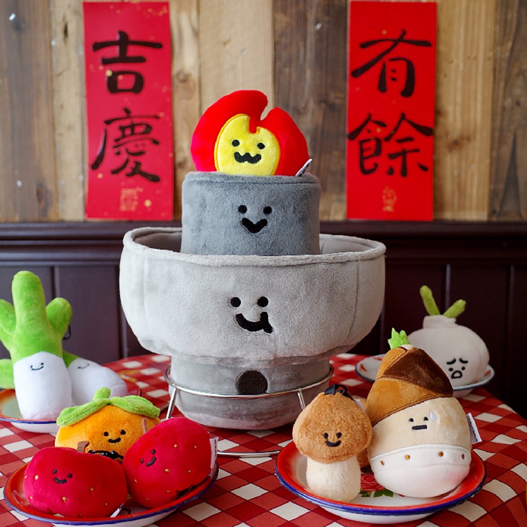 雨过山原创火锅毛绒摆件喜庆毛绒玩具乔迁过年开店红火礼物 - 其他 - 其他材质 
