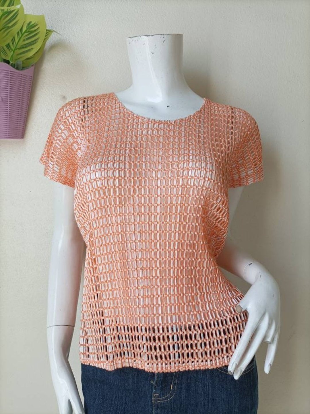 Issey Miyake Pleats Please 上衣 男女皆宜 日系 夏季服饰 90年代复古 - 女装上衣 - 棉 粉红色